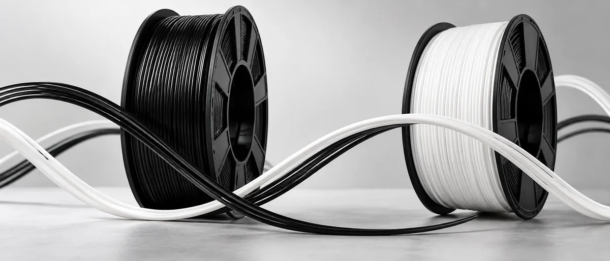 Schwarzes und weißes Standardfilament